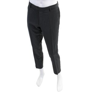 Sand Mens Zip Up Straight Leg Dress Pant Trousers Gray Wool Size EUR 52
